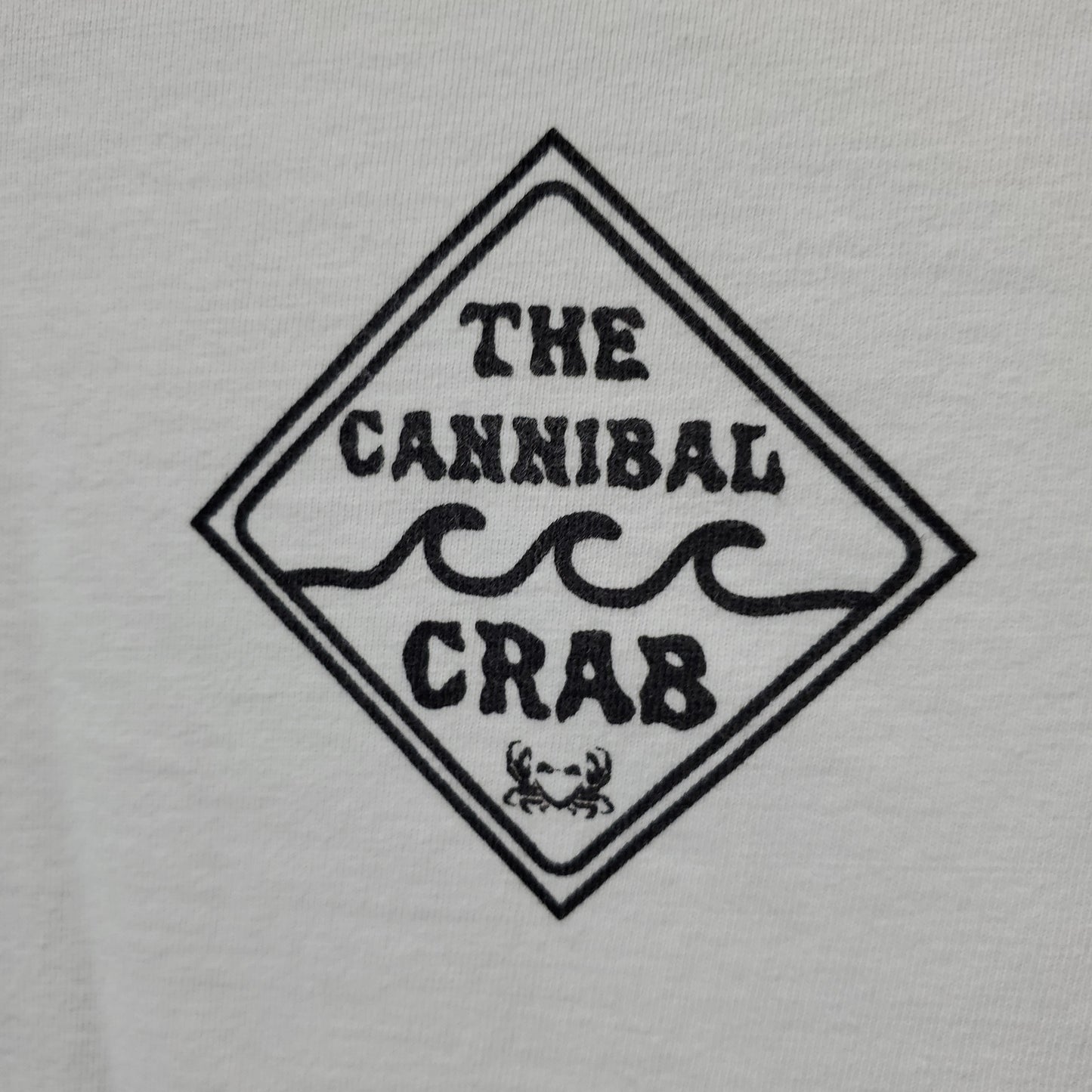 -The Cannibal Crab- Black and White Diamond Swell T-shirt
