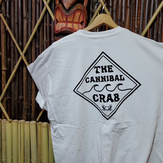-The Cannibal Crab- Black and White Diamond Swell T-shirt