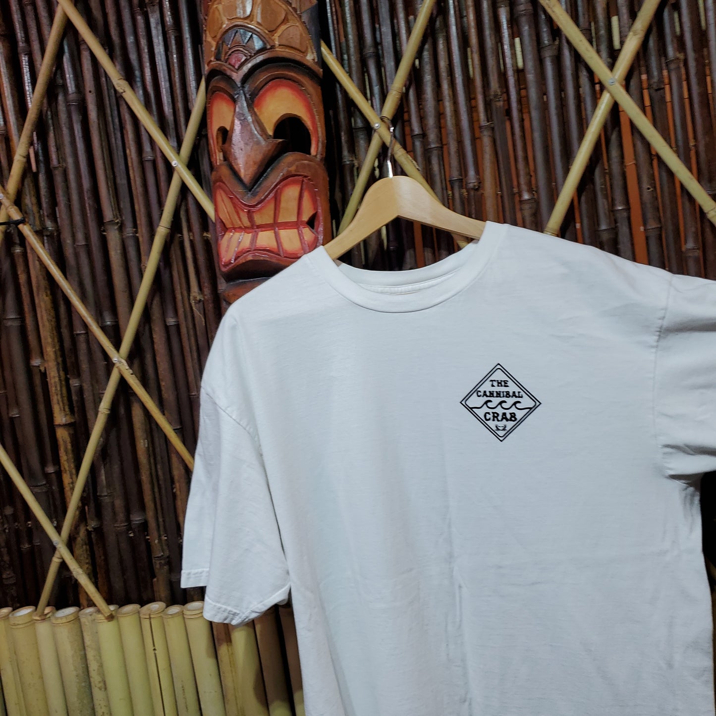 -The Cannibal Crab- Black and White Diamond Swell T-shirt